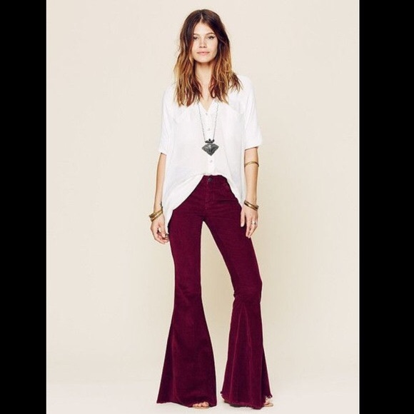 Free People Pants - Free People Super Flare Cords